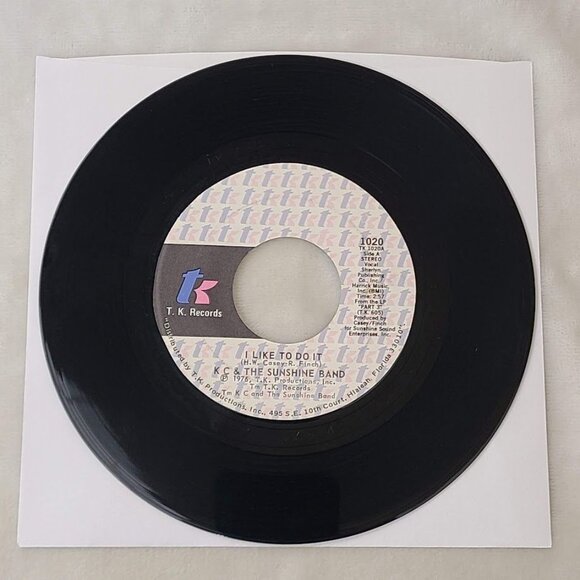 KC & The Sunshine Band I Like To Do It / Come On In 45 RPM 7" Vinyl 1976 TK 1020 - Picture 2 of 5